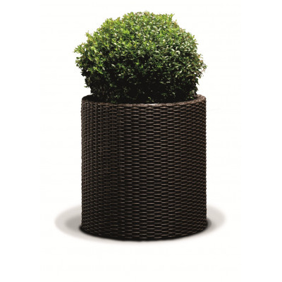 Keter Květináč Cylinder L 39L hnědá